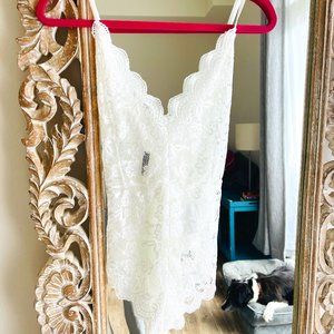 Off-White Lace Teddy